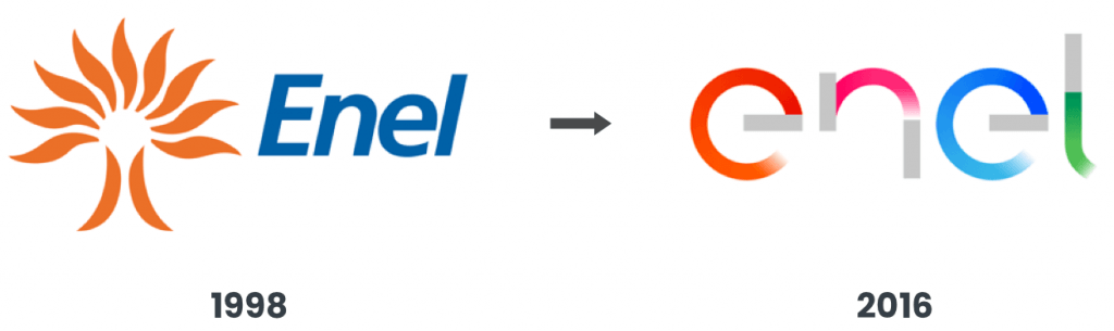 rebranding logo enel